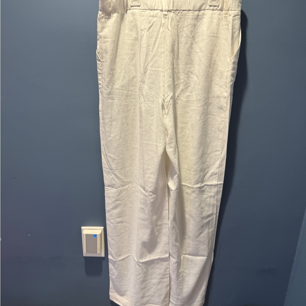 White Linen Pants
